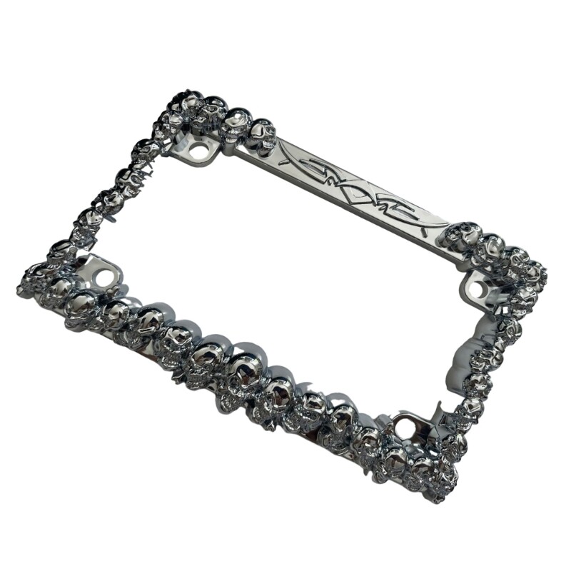 Numura zīmes Skull Scorpion plastmasas numura zīmes rāmis, kas piemērots ASV noteikumiem motocikla numura zīmes rāmis