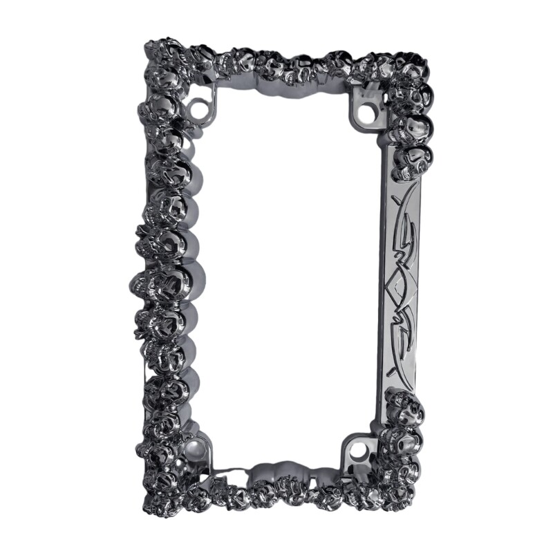 Numura zīmes Skull Scorpion plastmasas numura zīmes rāmis, kas piemērots ASV noteikumiem motocikla numura zīmes rāmis