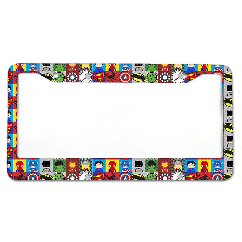 Anime Magician Series American Standard Κάλυμμα πινακίδας αυτοκινήτου από κράμα αλουμινίου Αξεσουάρ αυτοκινήτου αδιάβροχο κάλυμμα πινακίδας κυκλοφορίας