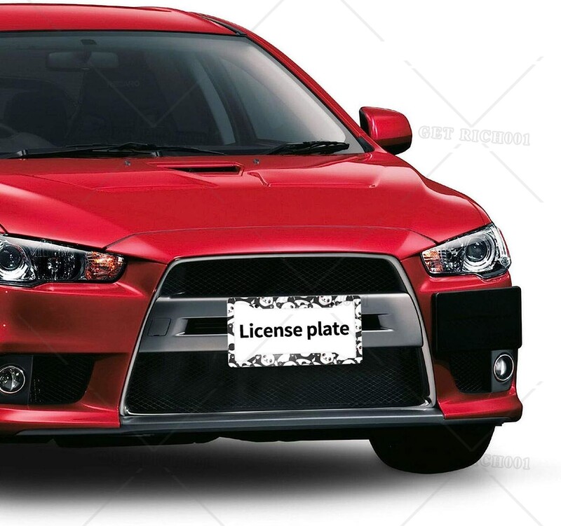 2 paketa okvira za automobilske registarske pločice Slatka beba panda, divni medvjedi, životinje, aluminijski dodaci za automobile s 4 rupe i vijcima 12x6 inča