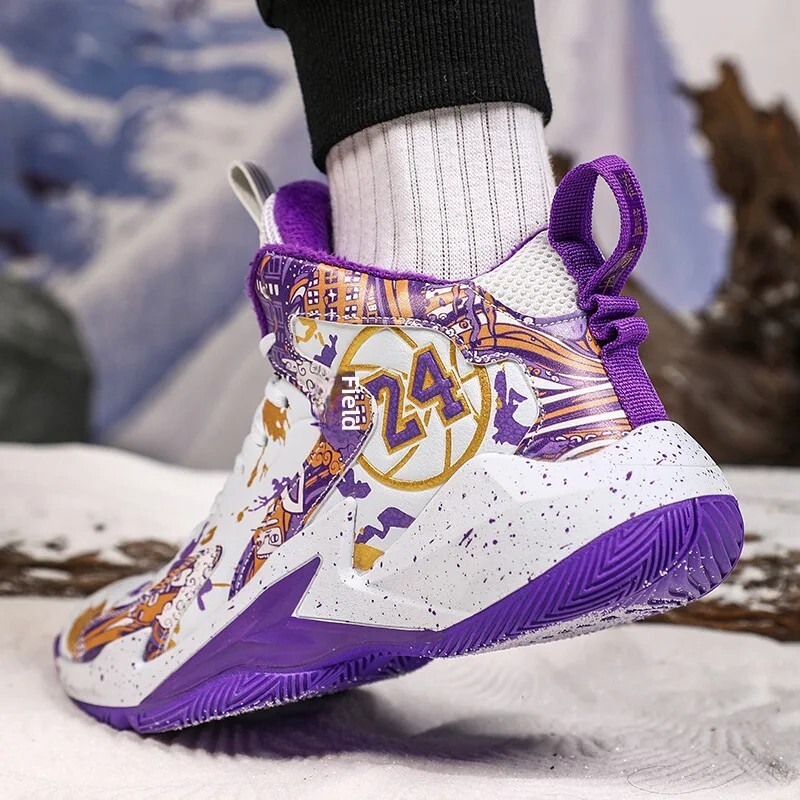 Nove visoke košarkaške tenisice Muška kožna obuća za lice Dječja obuća srednje veličine Blatno tlo u zatvorenom i na otvorenom Pravo borbeno trčanje Sh