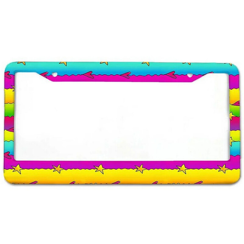 Πλαίσια ετικετών αλουμινίου Halloween Premium Πλαίσια πινακίδων κυκλοφορίας Συμπαγής αντισκωριακή βάση για εμπρός και πίσω ετικέτες αυτοκινήτου με βιδωτά καπάκια