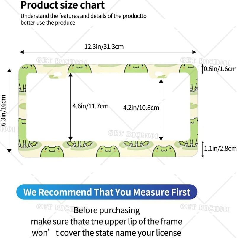 Zaļā varde numura zīmju rāmji 2 komplekti jaukas vardes Automašīnas birku vāciņš ar caurumiem un skrūvēm alumīnija dzīvnieki multfilmas auto dekoratīvs materiāls