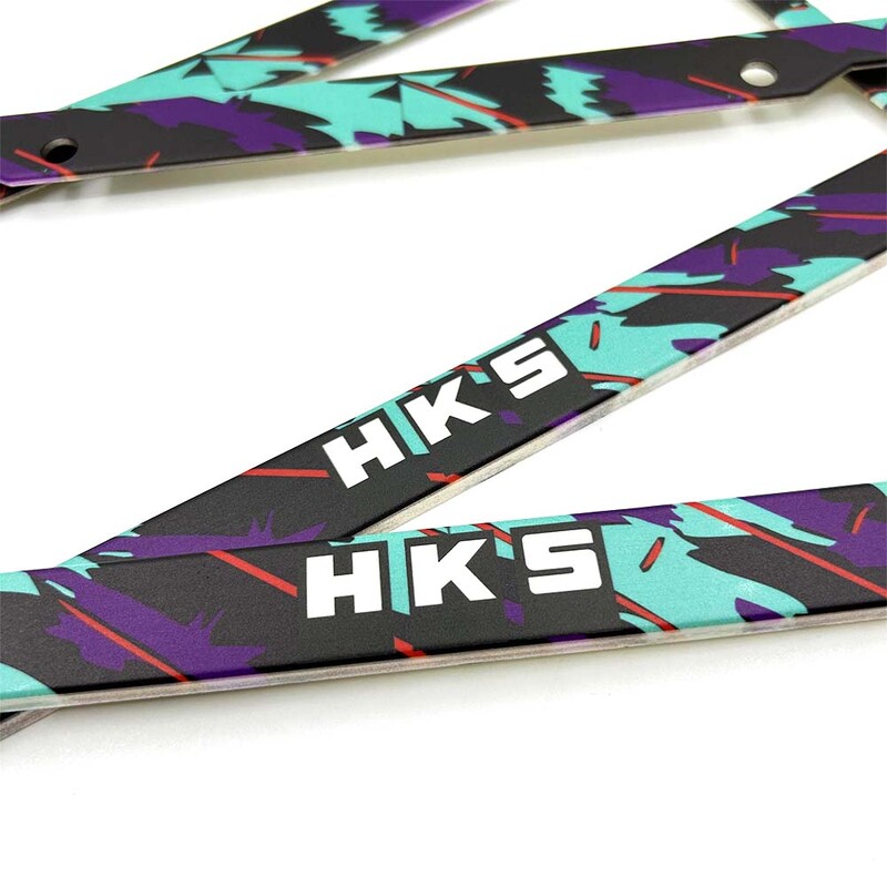 2 KOM JDM USA standardni ABS okvir za automobilske registarske pločice za HKS Ukiyo-e Blue Wave Hokkaido ukrasni držač auto tablica