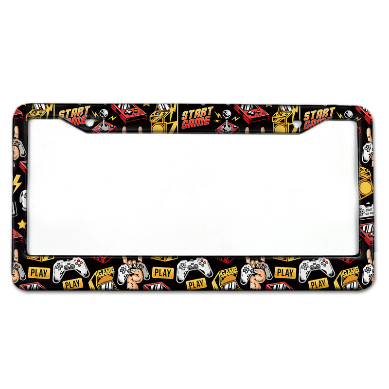 Serija igara Poklopac okvira američke registarske pločice od aluminijske legure Auto pribor Vodootporni držač registarske pločice Auto Dekoracija