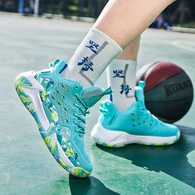 Liela izmēra 48 vīriešu basketbola apavi elpojoši amortizatori, neslīdoši valkājami sporta apavi, sporta zāle, treniņi, sporta apavi