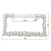 ABS Skull numura zīmes etiķetes rāmja turētājs vieglās kravas automašīnas SUV