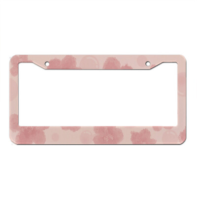 Pink Flower Animal Fruit Series Alumīnija sakausējums Amerikāņu automašīnas numura zīmes pārsegs Automašīnas apdare Pielāgojama