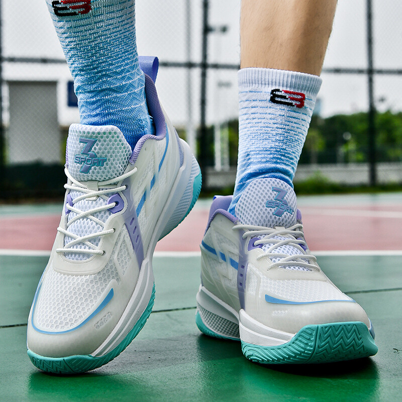 Tumsā mirdzošas cīņas basketbola apavi vīriešu amortizējošas atsitiena aizsargs jaunas studentu jauniešu neslīdošās kedas