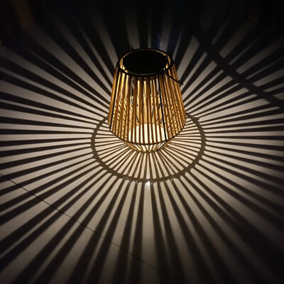 Solar Landscape Lamp 600mAh Imitation Rattan Yard Φανάρι αδιάβροχο φωτιστικό Στολίδια Διακόσμηση σπιτιού για υπνοδωμάτιο υπαίθρια αυλή