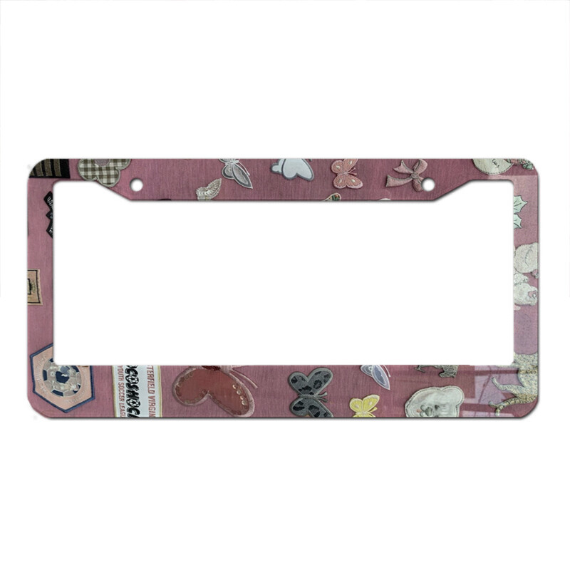 Slike slavnih Nasmiješeno lice Personalizirane korice za američke standardne automobilske registarske pločice Usklađene boje Slatki prilagođeni proizvodi