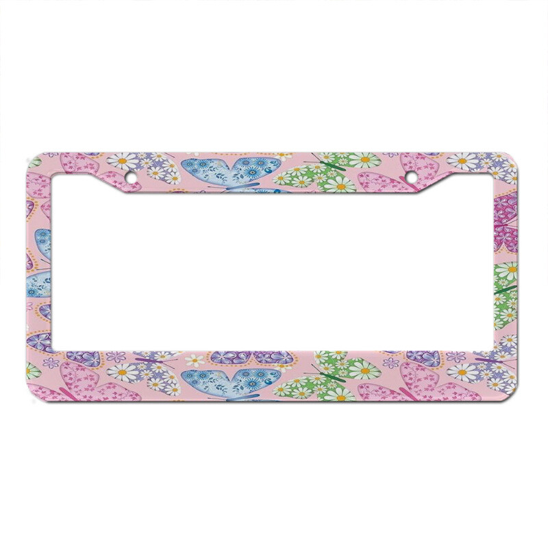 Slike slavnih Nasmiješeno lice Personalizirane korice za američke standardne automobilske registarske pločice Usklađene boje Slatki prilagođeni proizvodi