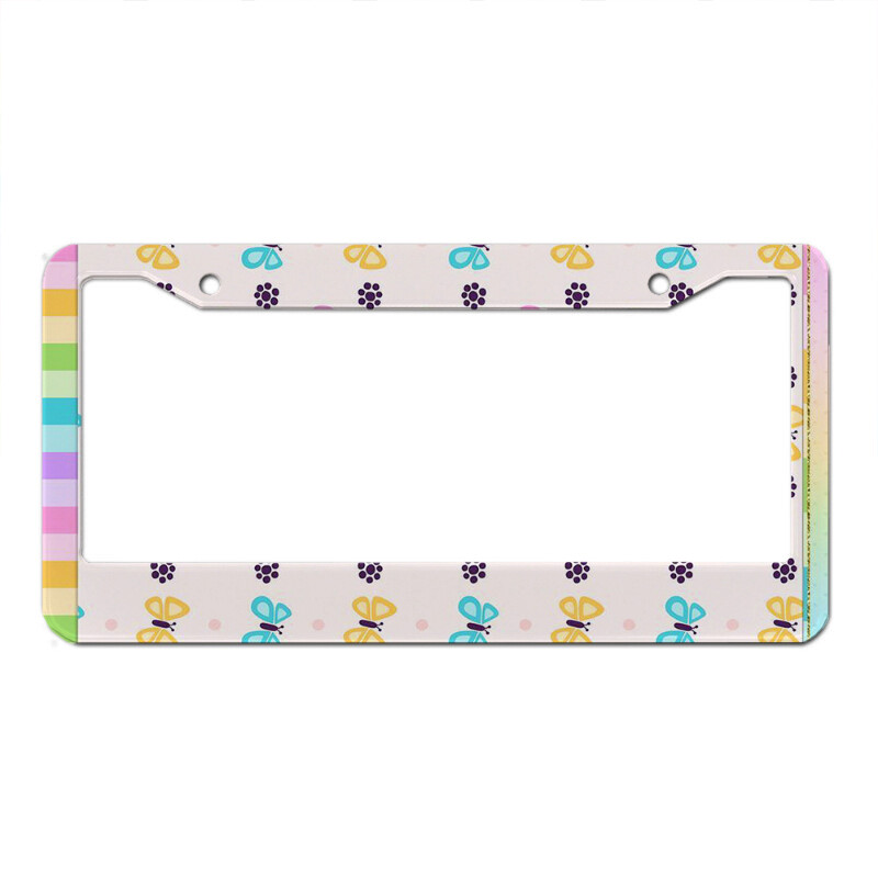 Slike slavnih Nasmiješeno lice Personalizirane korice za američke standardne automobilske registarske pločice Usklađene boje Slatki prilagođeni proizvodi