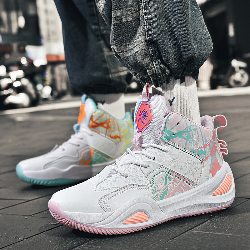 Košarkaške tenisice 2025. Nova muška visoka sportska obuća velikih veličina Prozračna neklizajuća studentska obuća za trening Unisex tenisice