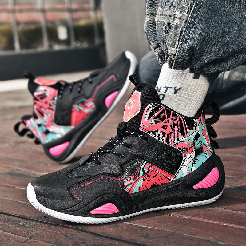 Košarkaške tenisice 2025. Nova muška visoka sportska obuća velikih veličina Prozračna neklizajuća studentska obuća za trening Unisex tenisice