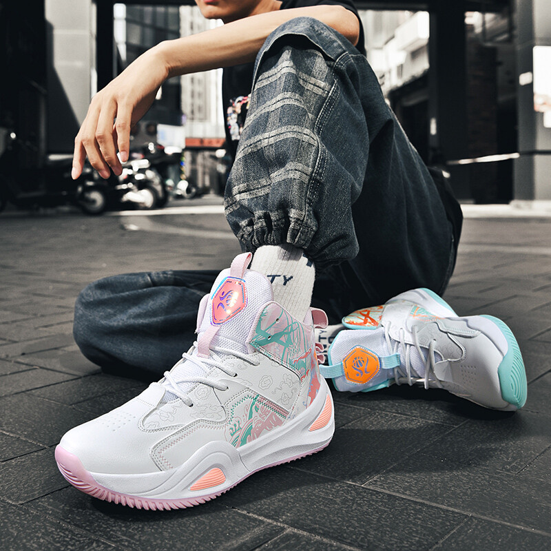 Košarkaške tenisice 2025. Nova muška visoka sportska obuća velikih veličina Prozračna neklizajuća studentska obuća za trening Unisex tenisice