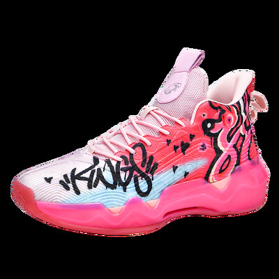 Basketbola apavi vīriešu valkā absorbējoši trieciena atsitiena sporta veidi, faktiskie kaujas koledžas studenti treniņu apavi jauni augsti kaujas zābaki