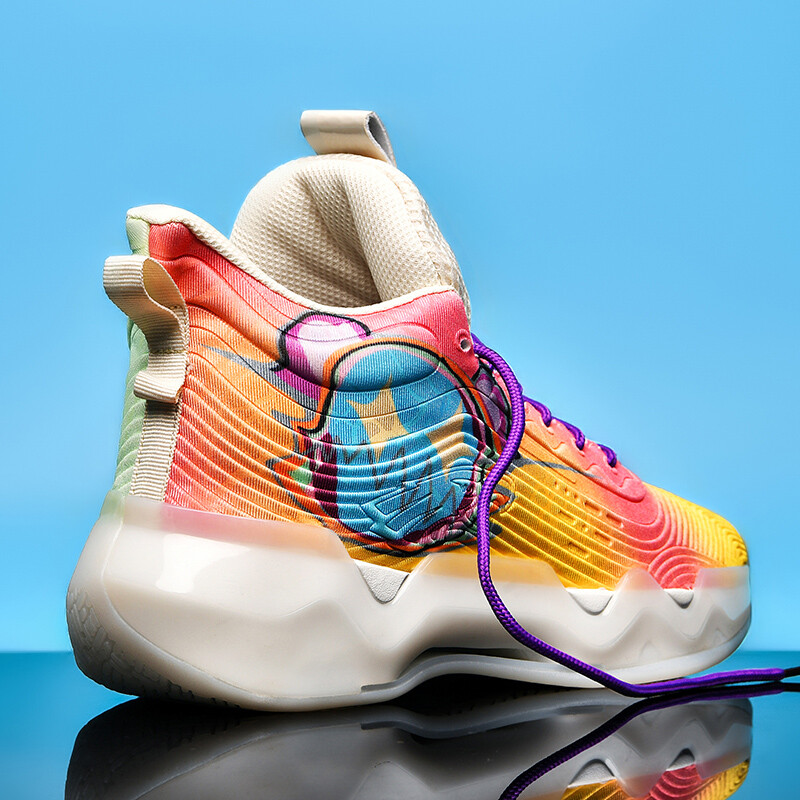 Basketbola apavi vīriešu valkā absorbējoši trieciena atsitiena sporta veidi, faktiskie kaujas koledžas studenti treniņu apavi jauni augsti kaujas zābaki