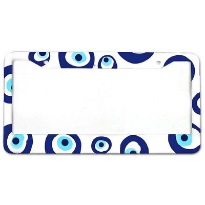 Cat Paw alumīnija birku rāmji Premium numura zīmju rāmji Ciets rūsas necaurlaidīgs turētājs priekšējām un aizmugurējām automašīnas etiķetēm ar skrūvējamiem vāciņiem