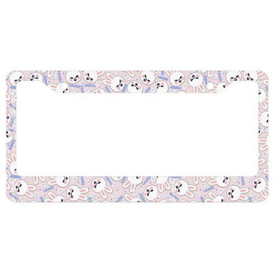 Cat Paw alumīnija birku rāmji Premium numura zīmju rāmji Ciets rūsas necaurlaidīgs turētājs priekšējām un aizmugurējām automašīnas etiķetēm ar skrūvējamiem vāciņiem