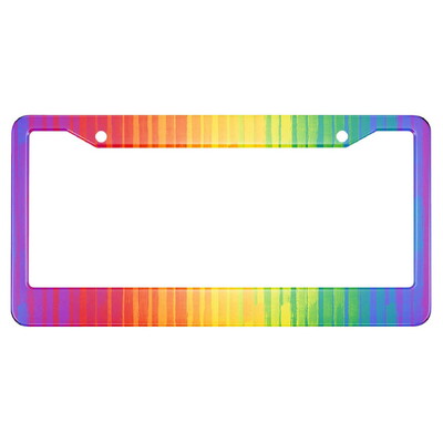 Cat Paw alumīnija birku rāmji Premium numura zīmju rāmji Ciets rūsas necaurlaidīgs turētājs priekšējām un aizmugurējām automašīnas etiķetēm ar skrūvējamiem vāciņiem