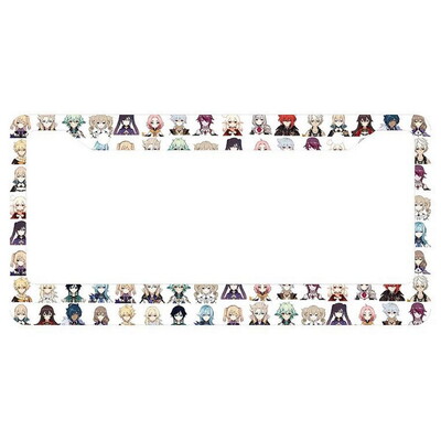 Cat Paw alumīnija birku rāmji Premium numura zīmju rāmji Ciets rūsas necaurlaidīgs turētājs priekšējām un aizmugurējām automašīnas etiķetēm ar skrūvējamiem vāciņiem