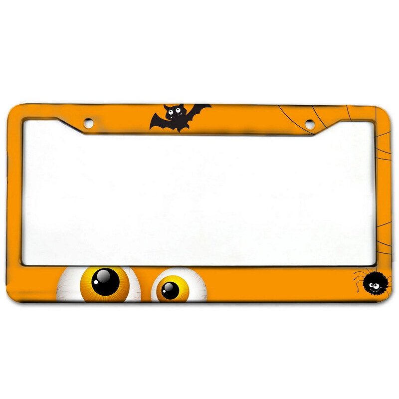 Cat Paw alumīnija birku rāmji Premium numura zīmju rāmji Ciets rūsas necaurlaidīgs turētājs priekšējām un aizmugurējām automašīnas etiķetēm ar skrūvējamiem vāciņiem