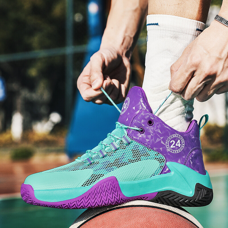 Jesenske nove, protuklizne, visoke cipele za loptu, studentske, mrežaste, prozračne košarkaške cipele, sportske cipele za mlade