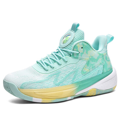 2025. gada jauni basketbola apavi Vīriešu sporta kurpes ar augstu augšdaļu, nodilumizturīgas, neslīdošas, profesionālas vīriešu sporta kedas.