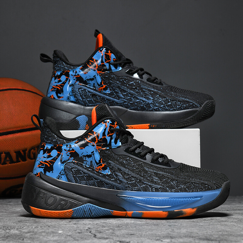 2025. gada jauni basketbola apavi Vīriešu sporta kurpes ar augstu augšdaļu, nodilumizturīgas, neslīdošas, profesionālas vīriešu sporta kedas.