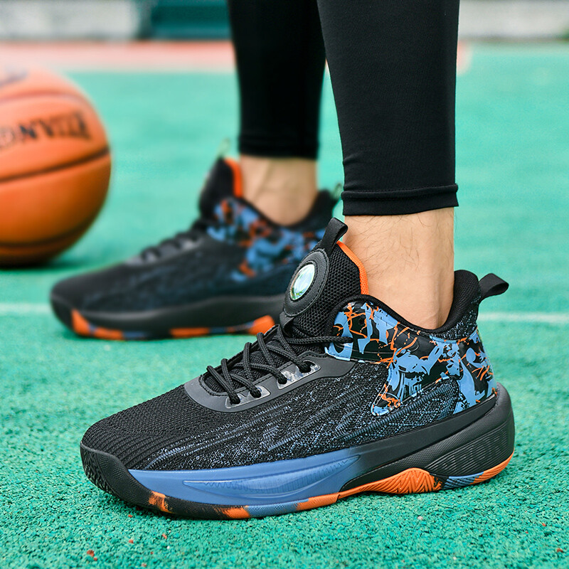 2025. gada jauni basketbola apavi Vīriešu sporta kurpes ar augstu augšdaļu, nodilumizturīgas, neslīdošas, profesionālas vīriešu sporta kedas.