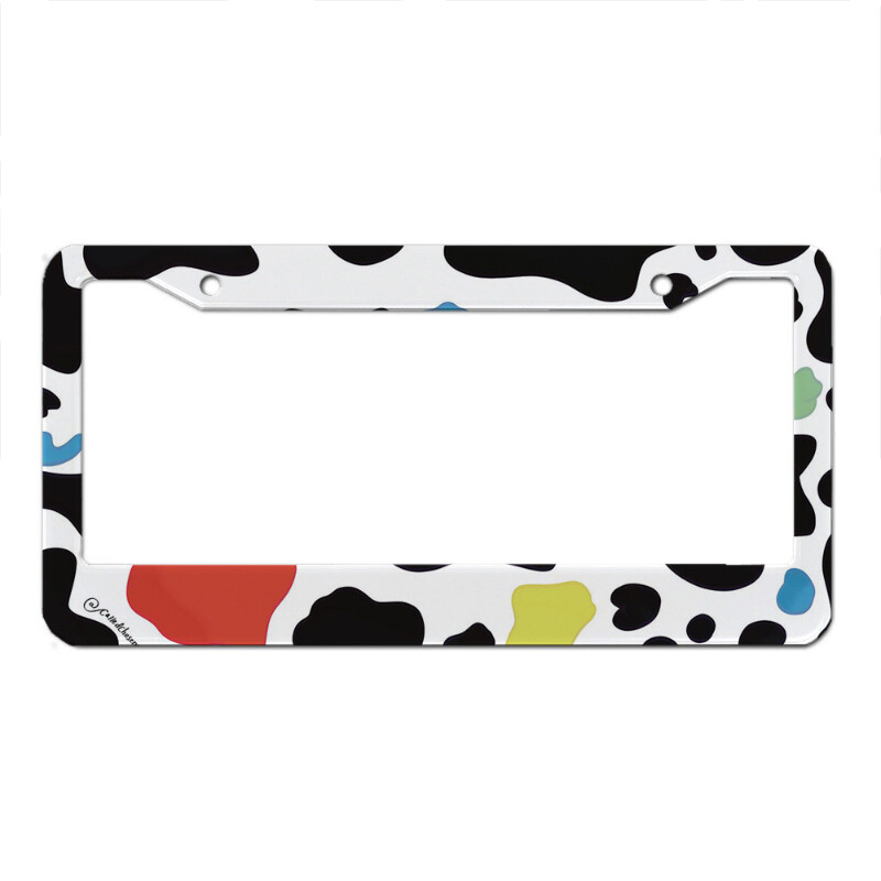 Krava prugasta crno-bijela serija aluminijske legure Američki automobil registarske pločice ukras automobila može se prilagoditi