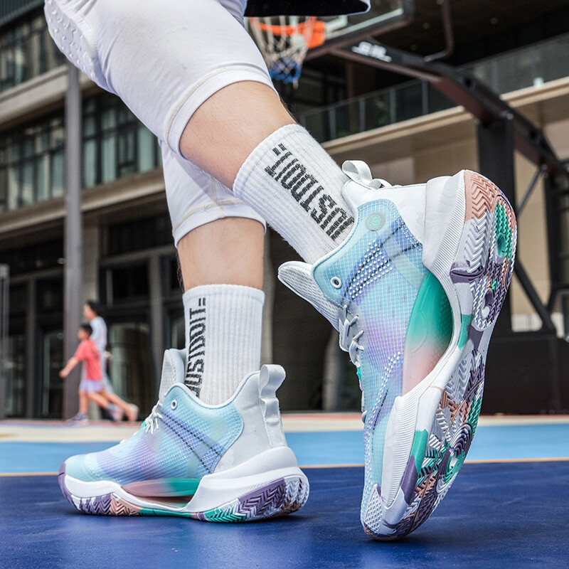 Sportske košarkaške tenisice Muška obuća za slobodno vrijeme Protuklizna odjeća Prozračna Prava borbena obuća za odbijanje Visoke tenisice za loptu velike veličine 2024.