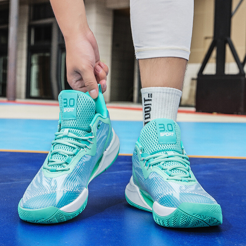 Sportske košarkaške tenisice Muška obuća za slobodno vrijeme Protuklizna odjeća Prozračna Prava borbena obuća za odbijanje Visoke tenisice za loptu velike veličine 2024.