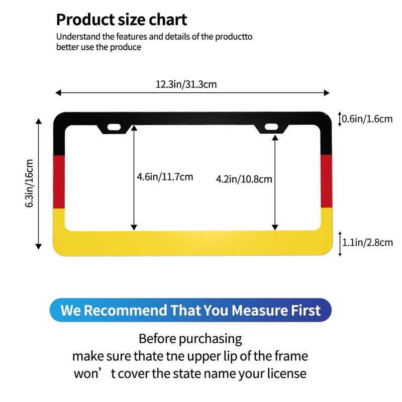 Vācijas karoga plāksnes rāmis, 2 gab