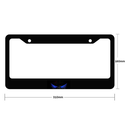 Νέο μοτίβο ματιών από κράμα αλουμινίου αμερικανικό κάλυμμα πινακίδας αυτοκινήτου Αξεσουάρ αυτοκινήτου αδιάβροχο διακοσμητικό πινακίδας αυτοκινήτου 2023-2