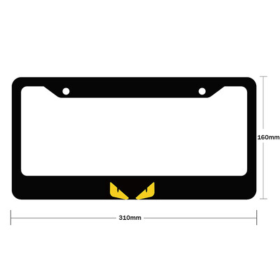 Νέο μοτίβο ματιών από κράμα αλουμινίου αμερικανικό κάλυμμα πινακίδας αυτοκινήτου Αξεσουάρ αυτοκινήτου αδιάβροχο διακοσμητικό πινακίδας αυτοκινήτου 2023-2