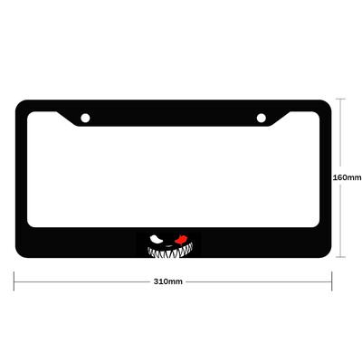 Νέο μοτίβο ματιών από κράμα αλουμινίου αμερικανικό κάλυμμα πινακίδας αυτοκινήτου Αξεσουάρ αυτοκινήτου αδιάβροχο διακοσμητικό πινακίδας αυτοκινήτου 2023-2