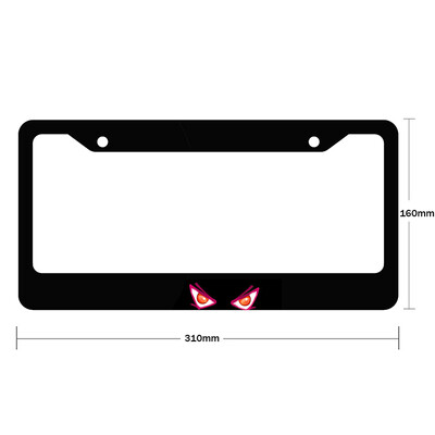 Νέο μοτίβο ματιών από κράμα αλουμινίου αμερικανικό κάλυμμα πινακίδας αυτοκινήτου Αξεσουάρ αυτοκινήτου αδιάβροχο διακοσμητικό πινακίδας αυτοκινήτου 2023-2