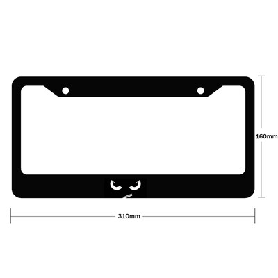 Νέο μοτίβο ματιών από κράμα αλουμινίου αμερικανικό κάλυμμα πινακίδας αυτοκινήτου Αξεσουάρ αυτοκινήτου αδιάβροχο διακοσμητικό πινακίδας αυτοκινήτου 2023-2