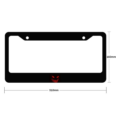 Νέο μοτίβο ματιών από κράμα αλουμινίου αμερικανικό κάλυμμα πινακίδας αυτοκινήτου Αξεσουάρ αυτοκινήτου αδιάβροχο διακοσμητικό πινακίδας αυτοκινήτου 2023-2