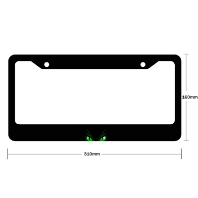 Νέο μοτίβο ματιών από κράμα αλουμινίου αμερικανικό κάλυμμα πινακίδας αυτοκινήτου Αξεσουάρ αυτοκινήτου αδιάβροχο διακοσμητικό πινακίδας αυτοκινήτου 2023-2