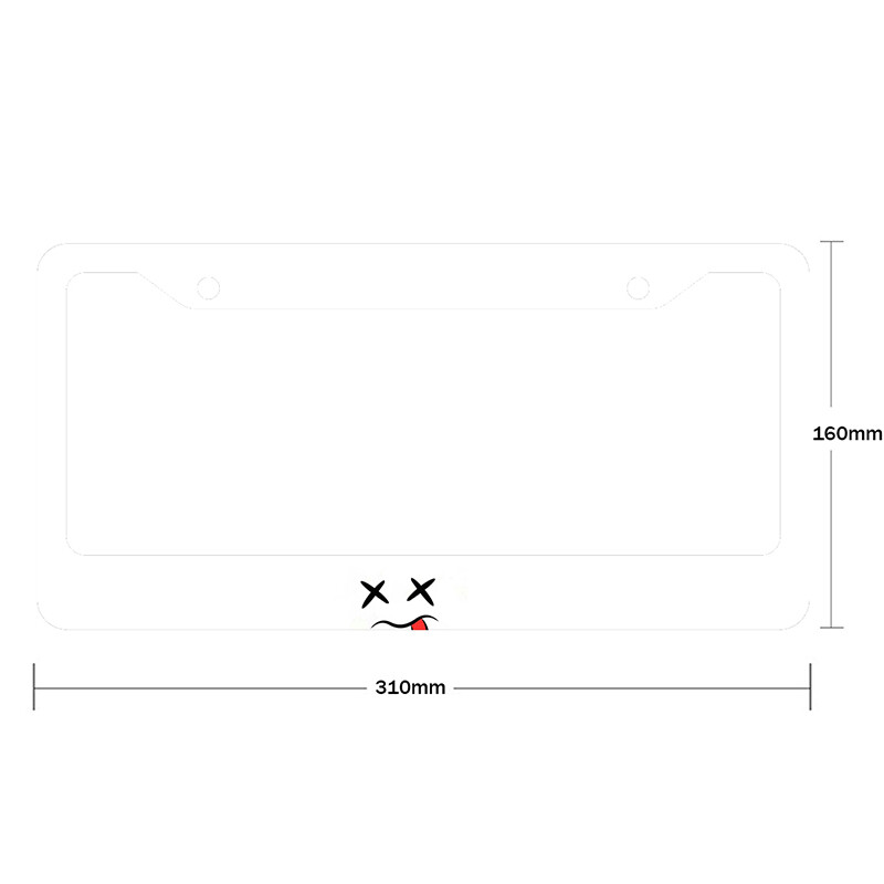 Νέο μοτίβο ματιών από κράμα αλουμινίου αμερικανικό κάλυμμα πινακίδας αυτοκινήτου Αξεσουάρ αυτοκινήτου αδιάβροχο διακοσμητικό πινακίδας αυτοκινήτου 2023-2