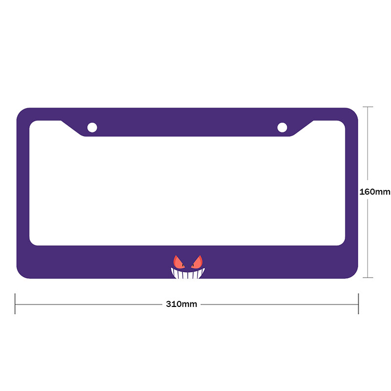 Νέο μοτίβο ματιών από κράμα αλουμινίου αμερικανικό κάλυμμα πινακίδας αυτοκινήτου Αξεσουάρ αυτοκινήτου αδιάβροχο διακοσμητικό πινακίδας αυτοκινήτου 2023-2