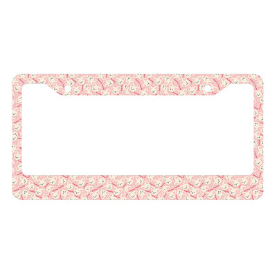 Jauna skaista un jauka mazo dzīvnieku sērijas alumīnija sakausējuma amerikāņu automašīnas numura zīmes vāka automašīnas dekorēšana, pielāgojama