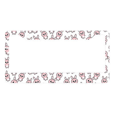 Jauna skaista un jauka mazo dzīvnieku sērijas alumīnija sakausējuma amerikāņu automašīnas numura zīmes vāka automašīnas dekorēšana, pielāgojama