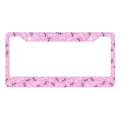 Jauna skaista un jauka mazo dzīvnieku sērijas alumīnija sakausējuma amerikāņu automašīnas numura zīmes vāka automašīnas dekorēšana, pielāgojama