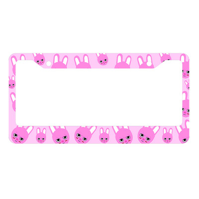 Jauna skaista un jauka mazo dzīvnieku sērijas alumīnija sakausējuma amerikāņu automašīnas numura zīmes vāka automašīnas dekorēšana, pielāgojama