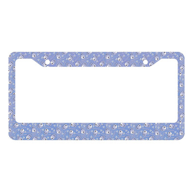 Jauna skaista un jauka mazo dzīvnieku sērijas alumīnija sakausējuma amerikāņu automašīnas numura zīmes vāka automašīnas dekorēšana, pielāgojama