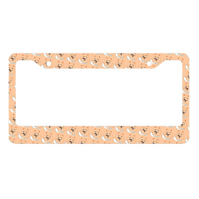 Jauna skaista un jauka mazo dzīvnieku sērijas alumīnija sakausējuma amerikāņu automašīnas numura zīmes vāka automašīnas dekorēšana, pielāgojama